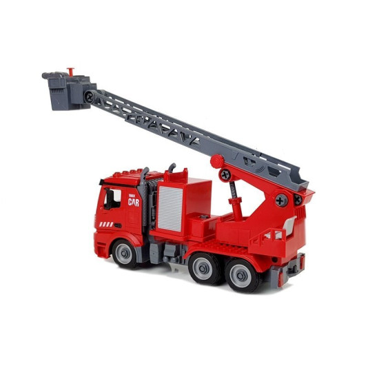 2-in-1 ugunsdzēsēju mašīnas DIY komplekts 7539 - Rotaļlietu automašīnas 2-in-1 ugunsdzēsēju mašīnas DIY komplekts Uzņēmuma automašīnas