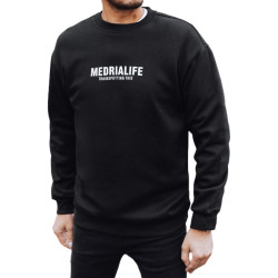 Vīriešu melns džemperis Medrialife Vīriešu melns džemperis Medrialife