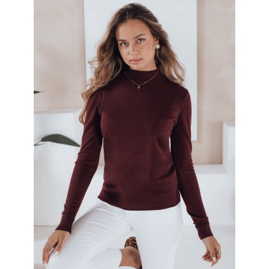 Sieviešu bordo dzija dzemperis Lena Sieviešu džemperi