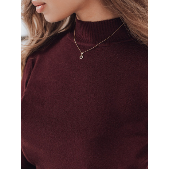 Sieviešu bordo dzija dzemperis Lena Sieviešu džemperi