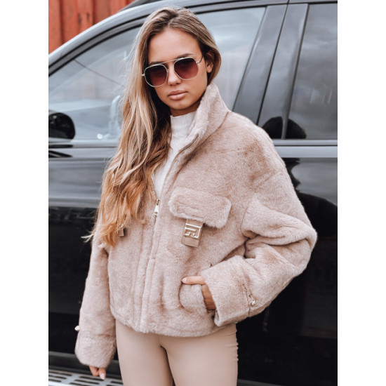 Sieviešu brūns īss kažociņš Ariel Sieviešu jakas