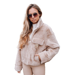 Sieviešu brūns īss kažociņš Ariel Sieviešu brūns īss kažociņš Ariel