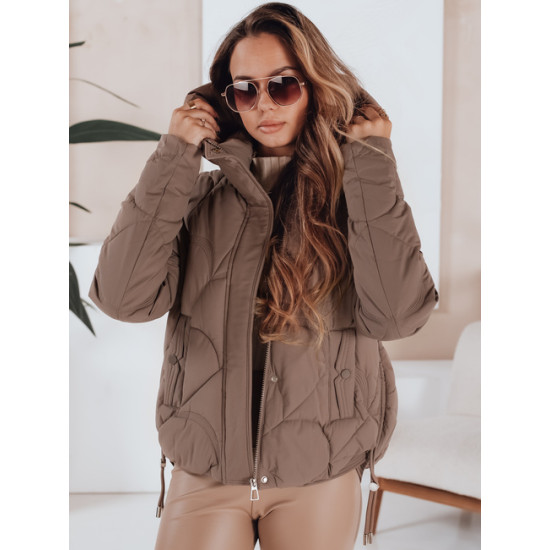 Sieviešu ziemas jaka Silma brūna Sieviešu jakas
