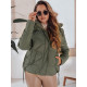 Sieviešu haki krāsas ziemas jaka Silma Sieviešu jakas