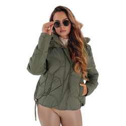 Sieviešu haki krāsas ziemas jaka Silma