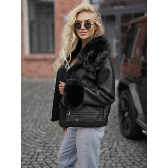 Sieviešu melna ziemas jaka Cari Sieviešu jakas