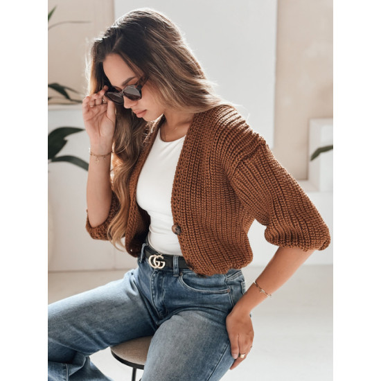 Sieviešu brūns adījums Lorel Sieviešu džemperi