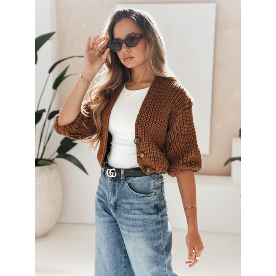 Sieviešu brūns adījums Lorel Sieviešu džemperi