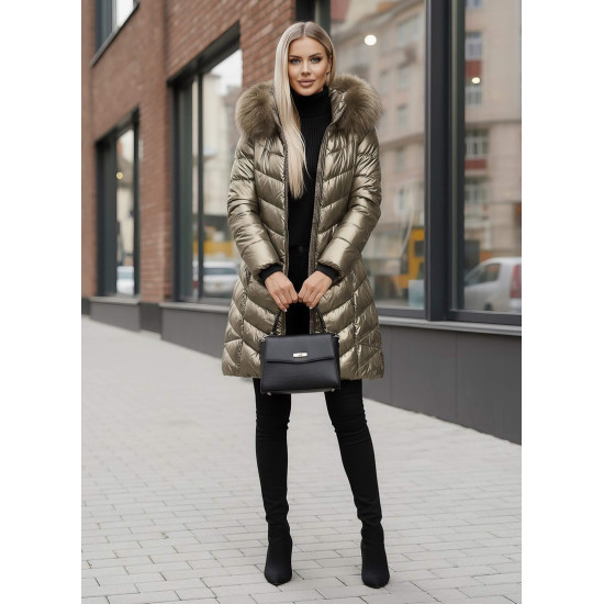 Sieviešu ziemas jaka Marisa zelta krāsā JS/16M9100/403Z