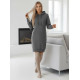 Sieviešu pelēka kleita ar kapuci Margaret JS/YS10005/5