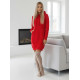 Sieviešu sarkana kleita ar kapuci Margaret JS/YS10005/18