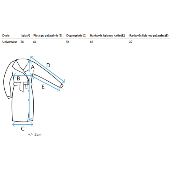 Sieviešu zils mēteļsegs Rita Sieviešu jakas