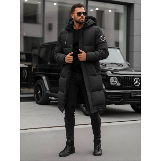 Vīriešu melna ziemas jaka Bruno JS/19M1290/392