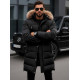 Vīriešu melna ziemas jaka Bruno JS/19M1290/392