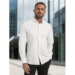 Vīriešu balts polka dot krekls Royal