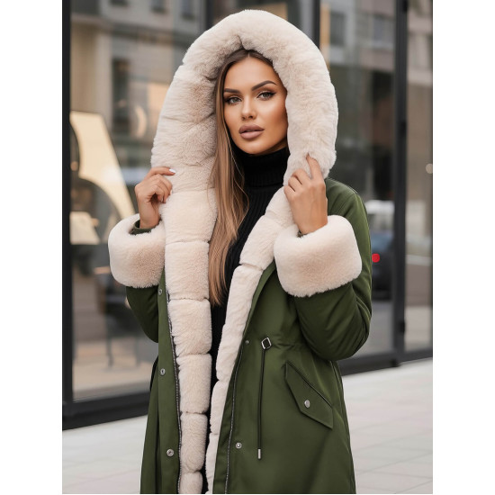 Zaļa dāmu jaka Moly JS/M763/136Z