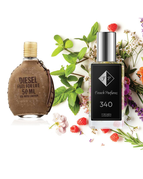 Smaržas Nr. 340, iedvesmotas no Diesel - Fuel For Life, 33 ml