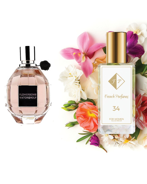 Smaržas Nr. 34, iedvesmotas no Viktor & Rolf - Flowerbomb, 33 ml