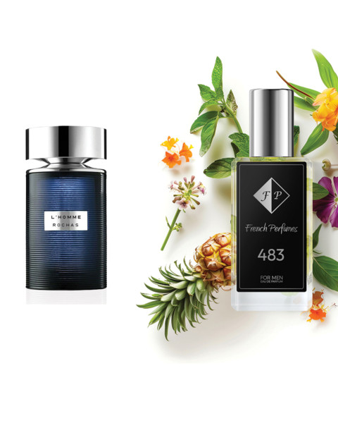 Smaržas Nr. 483, iedvesmotas no Rochas - L’Homme Rochas, 33 ml