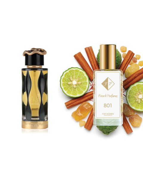 Smaržas Nr. 801, iedvesmotas no Lattafa - Teriaq Intense (UNISEX), 33 ml