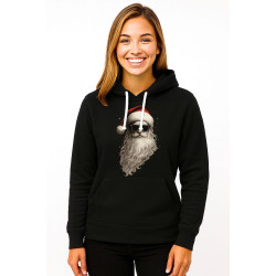 Melns džemperis ar kapuci Santa