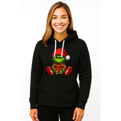 Melns džemperis ar kapuci Girnčas