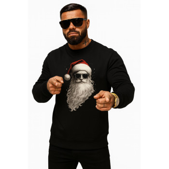 Melns džemperis bez kapuces „Santa“