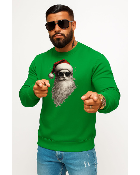 Zaļš džemperis bez kapuces „Santa“