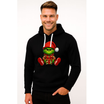 Melns džemperis ar kapuci Grinch