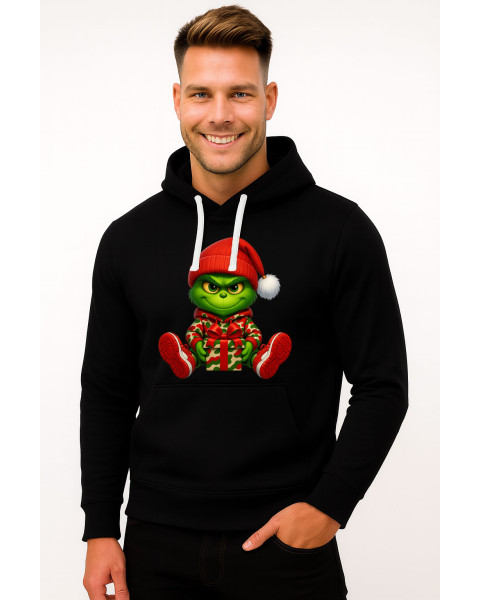 Melns džemperis ar kapuci Grinch
