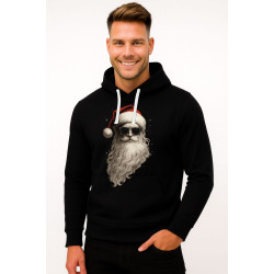 Melns džemperis ar kapuci Santa