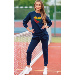 Sieviešu tumši zils sporta komplekts Lietuva