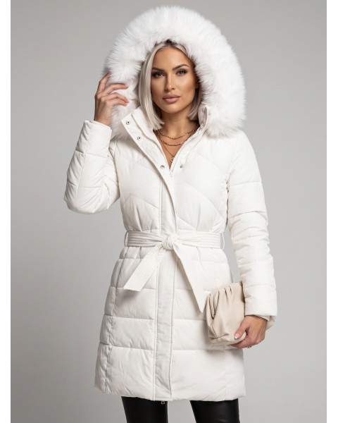 Sophia sieviešu balta ziemas jaka