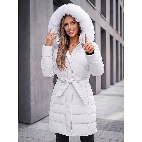 Sophia sieviešu balta ziemas jaka