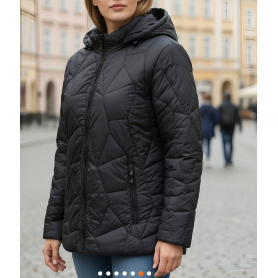 Melna stepēta jaka Jen Sieviešu jakas