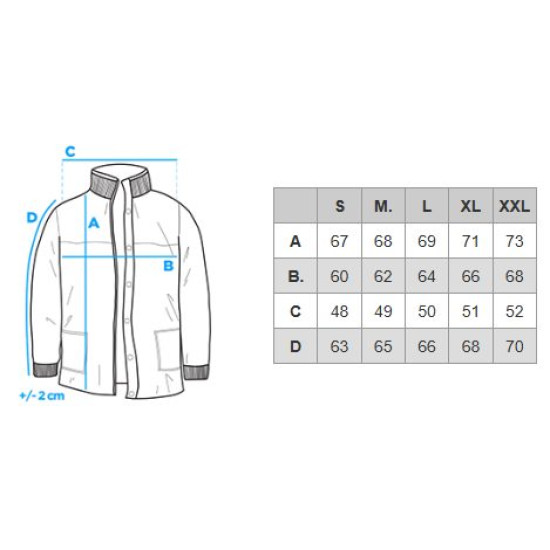 Vīriešu tumši zila ziemas jaka Brod