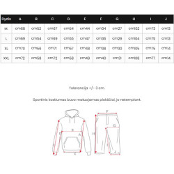 Tumši pelēks vīriešu treniņtērps Toni