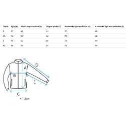 Sieviešu stepēta melna jaka Bela
