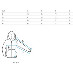 Sieviešu piparmētru džemperis ar kapuci Trend