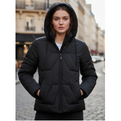 Sieviešu jaka Mija melnā krāsā