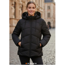 Camil sieviešu jaka melnā krāsā