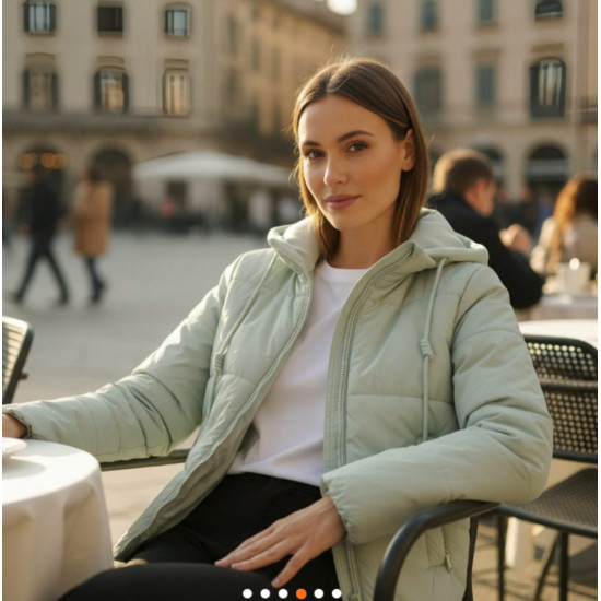 Sieviešu jaka Alin, piparmētru krāsā Sieviešu jakas