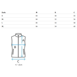 Sieviešu melna stepēta veste Foxy