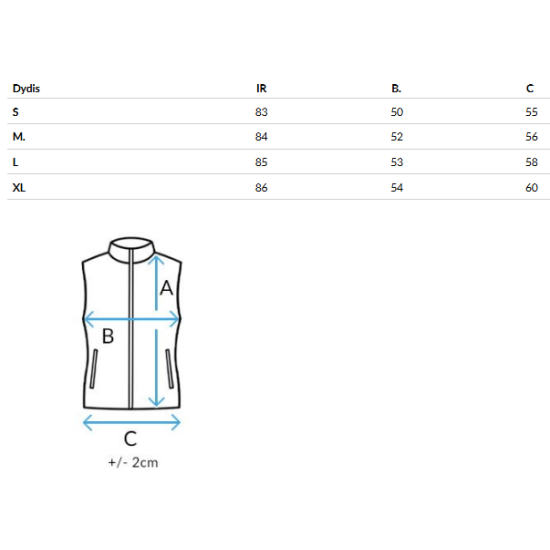 Sieviešu melna stepēta veste Foxy