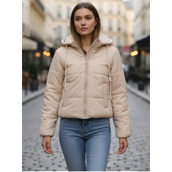 Sieviešu jaka Alin brūnā krāsā