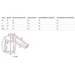 Pārejas melna jaka Trevis