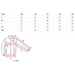 Vīriešu melna/oranža ziemas jaka Oscar