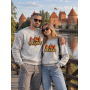 Vīriešu gaiši pelēks džemperis Trakai