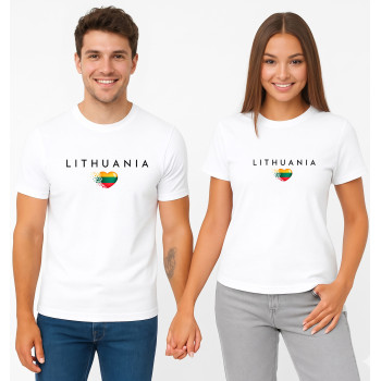 Baltu krekliņu komplekts „Lietuva“ (melns)