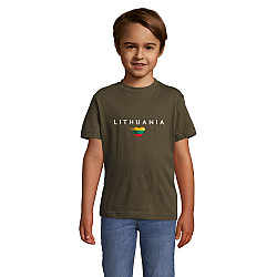 Bērnu kakla krekli „Lithuania“ (balti)